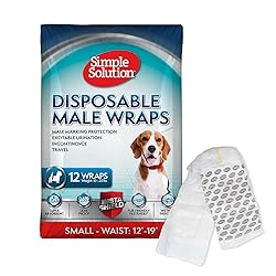 Simple Solution Disposable Dog Diapers Wraps for