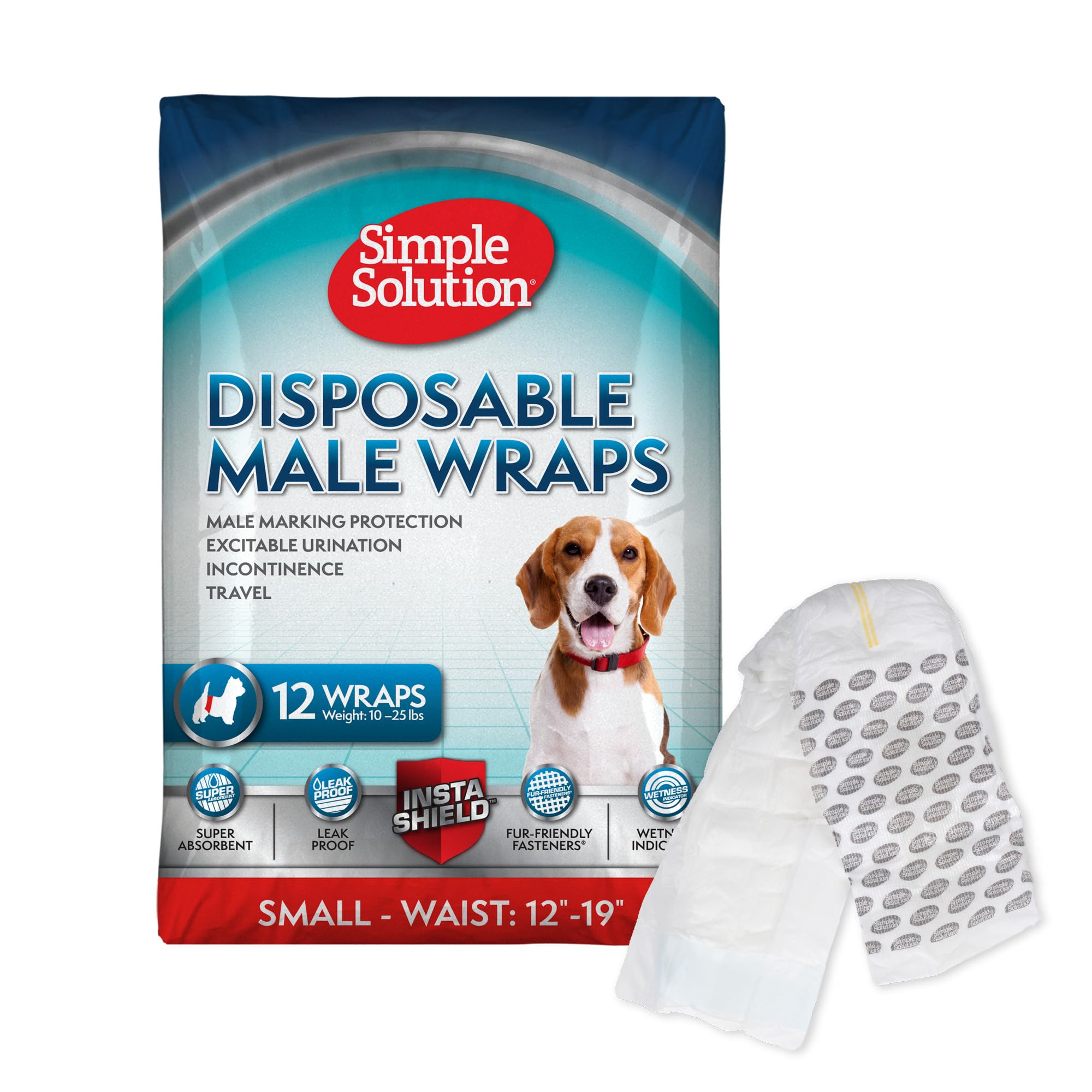 Simple Solution Disposable Dog Diapers Wraps for