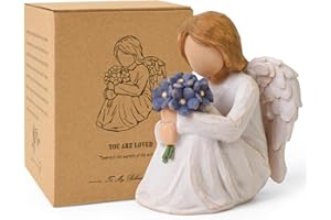 Forget Me Not Angel Figurines Statue, Miscarriage Gifts for Mothers, Sympathy Gifts for Loss of Loved One, Sculpted Hand-Pain
