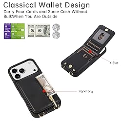 Jcxtrombulous Crossbody Wallet Case for iPhone 17