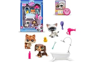 Littlest Pet Shop - Grooming Spa Play Pack, Gen 7 Authentic LPS Bobble Head Toy Figure, Collectible Toy Animal, Ages 4+