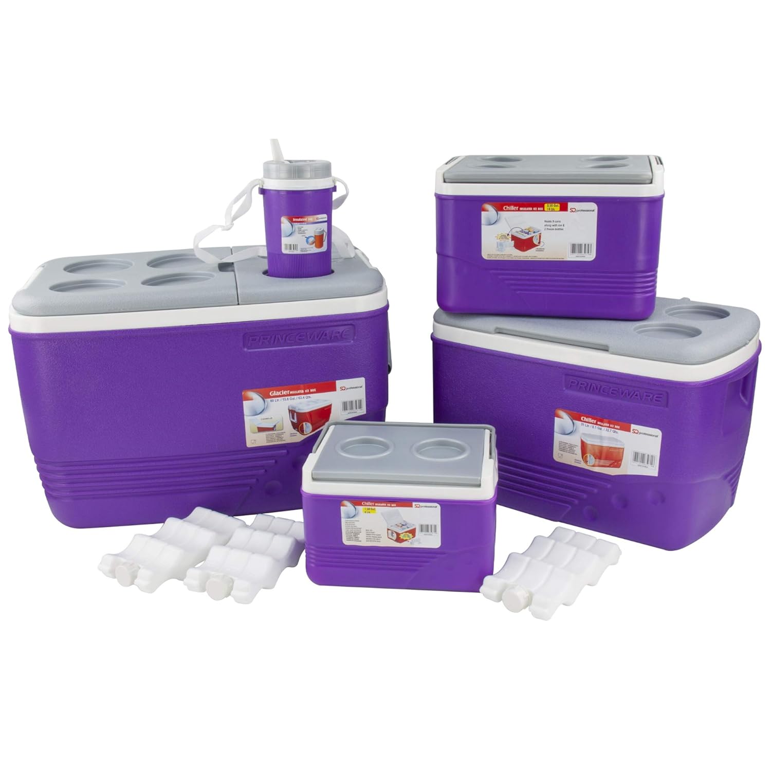 SQ Professional Nevera portátil Conjunto 5pc Acampada Picnic ...