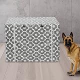 Pethiy Dog Crate Cover 42 Inch Universal Fit Durable Polyester Gray view 3