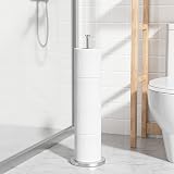 niffgaff Free-Standing Toilet Roll Holder, Stainless Steel, Modern Design view 7
