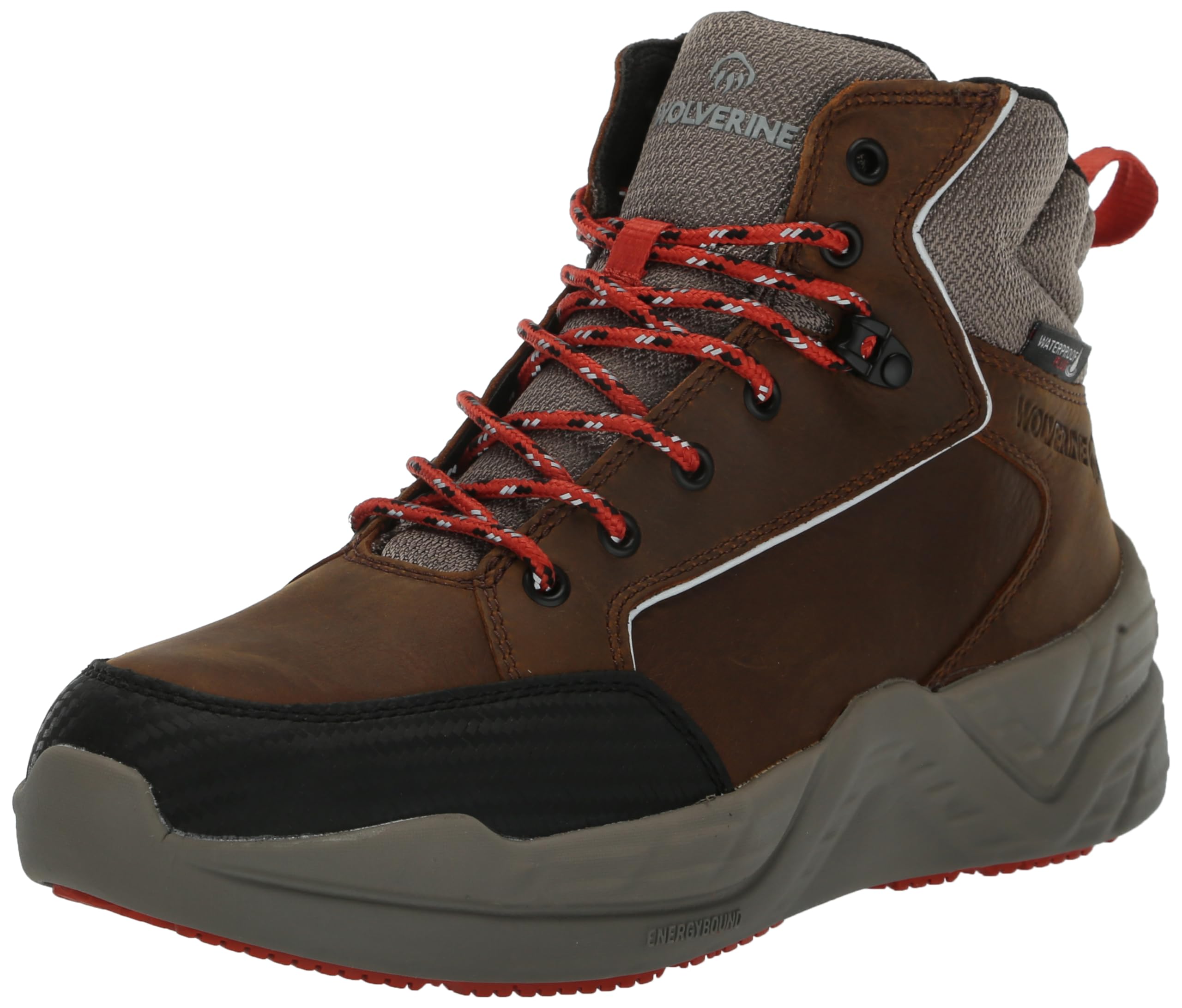 Wolverine Men’s ProShift Mid LX Waterproof Industrial Boot, Sudan Brown, 7.5