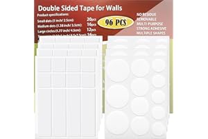 ANNIETFR Double Side Adhesive Dots, Clear Tape Stickers Strong Adhesive Mounting Tape Removable No Trace for Picture Hanging, Art Craft, Home Decoration, Party Supplies, Multipurpose