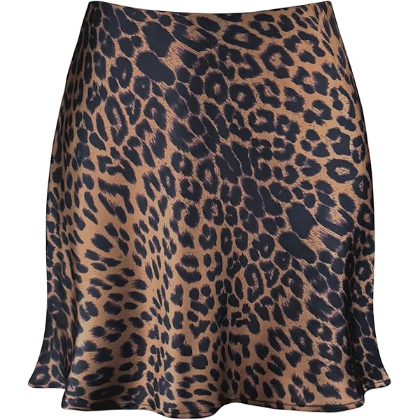 Amazon.com: Hesaco Women's Leopard Print Skirt, Elastic High