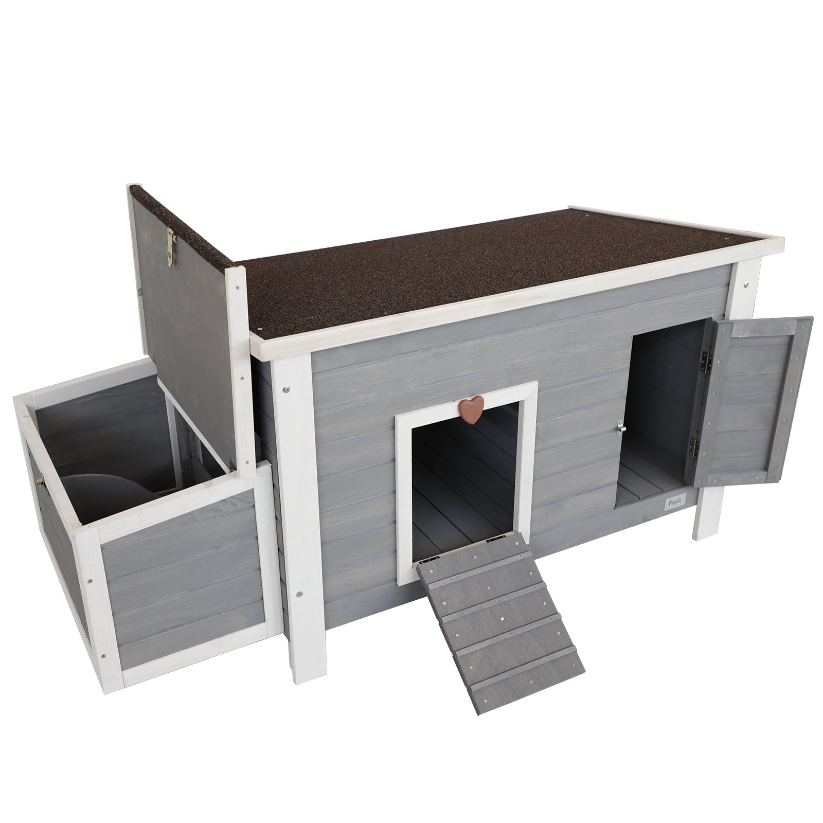Petsfit Weatherproof Outdoor Chicken Coop with Nesting Box, Bottom Can be Removed for Easy Cleaning