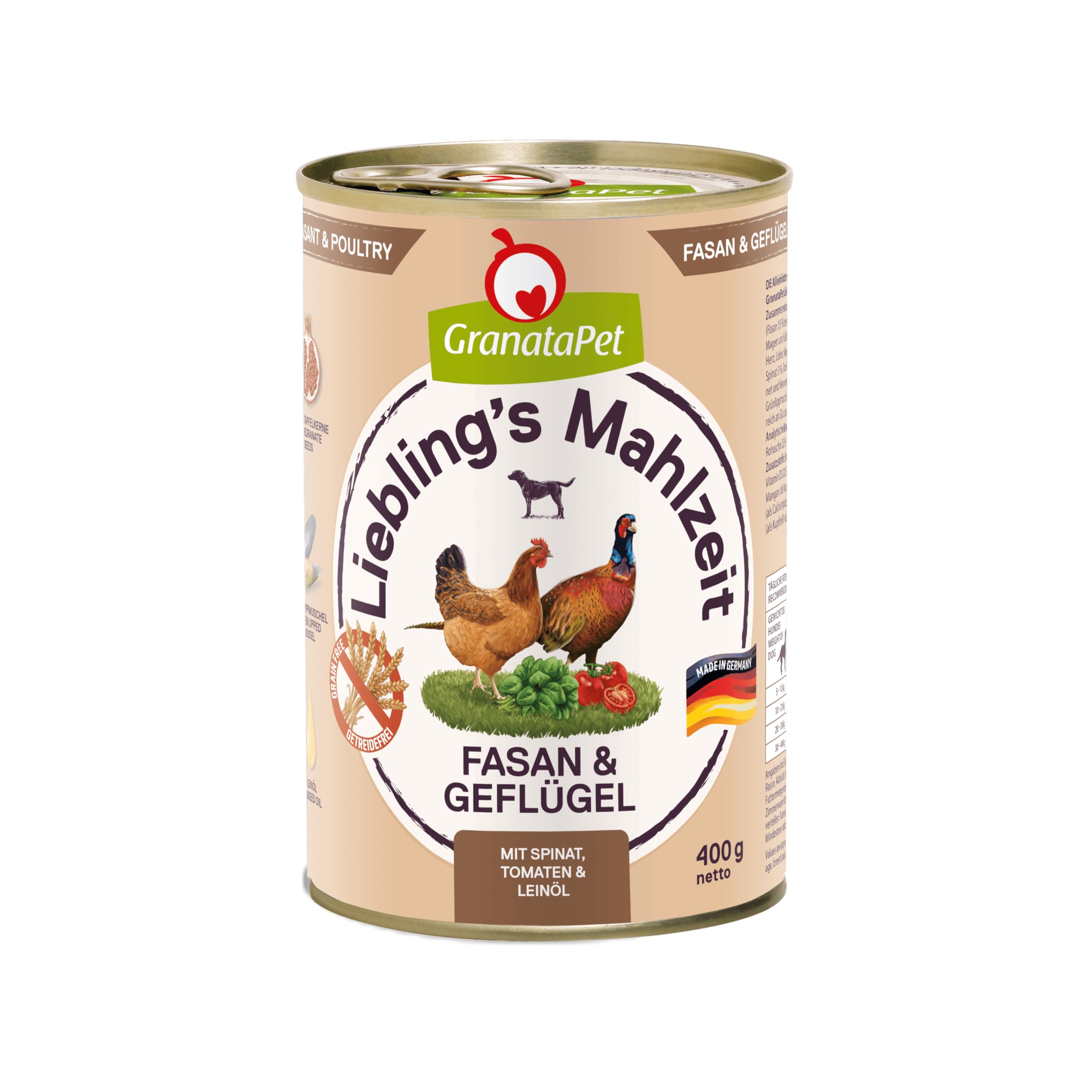 Liebling´s Mahlzeit Favourite's Meal Food Pheasant/Poultry 6 Pack (6 x 400 g)