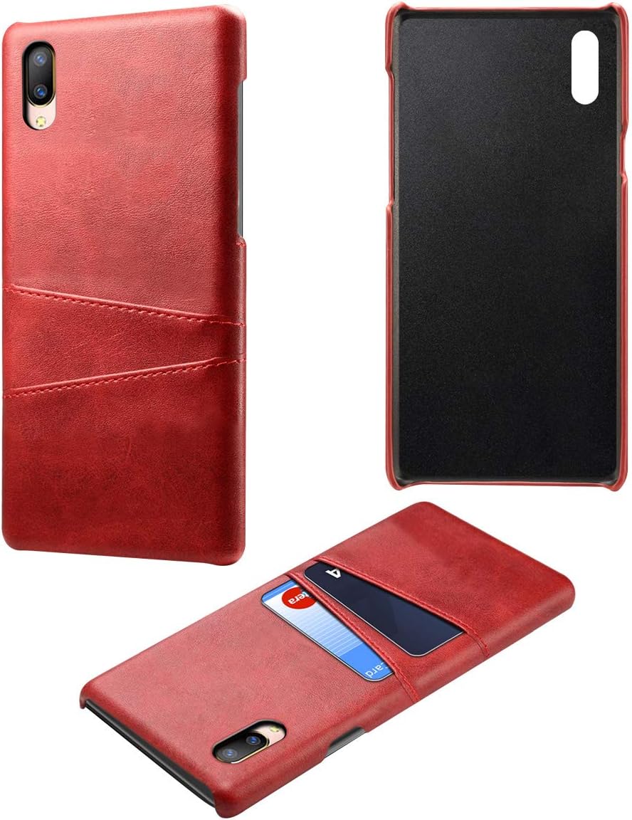 Compatible with Vivo V11 Pro - Back case Case Slim Wallet Style Flip Cover Case For Compatible with Vivo V11 Pro ONLY (Compatible with Vivo V11 Pro Cover Red)