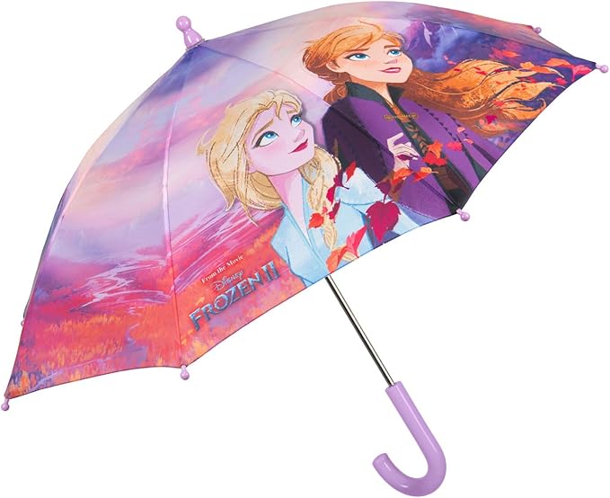 Disney Frozen 2 Stick Umbrella for Children Anna and Elsa Print