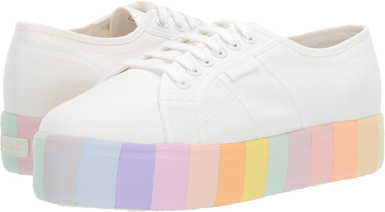 superga 2790 stripe platform sneaker