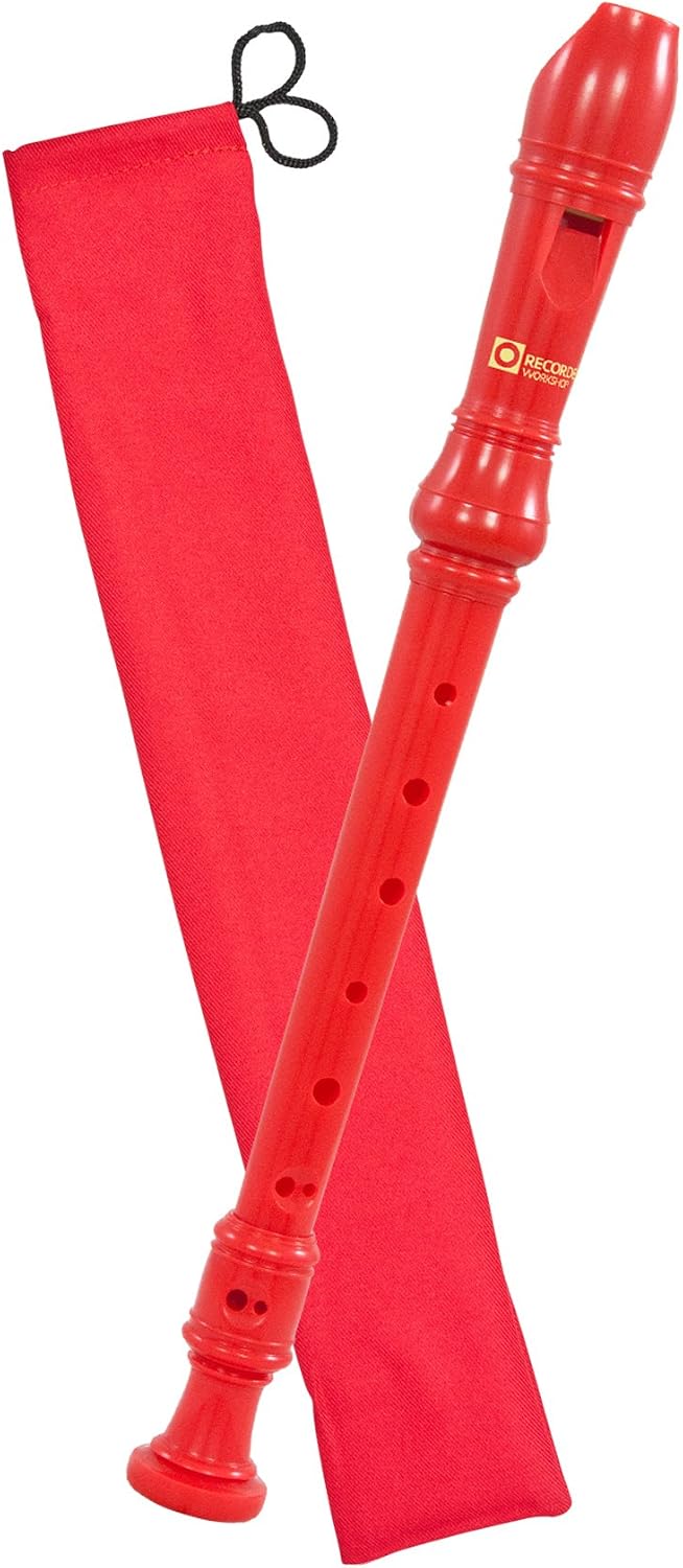 Recorder Workshop 301RD Descant Recorder, Red, Soprano