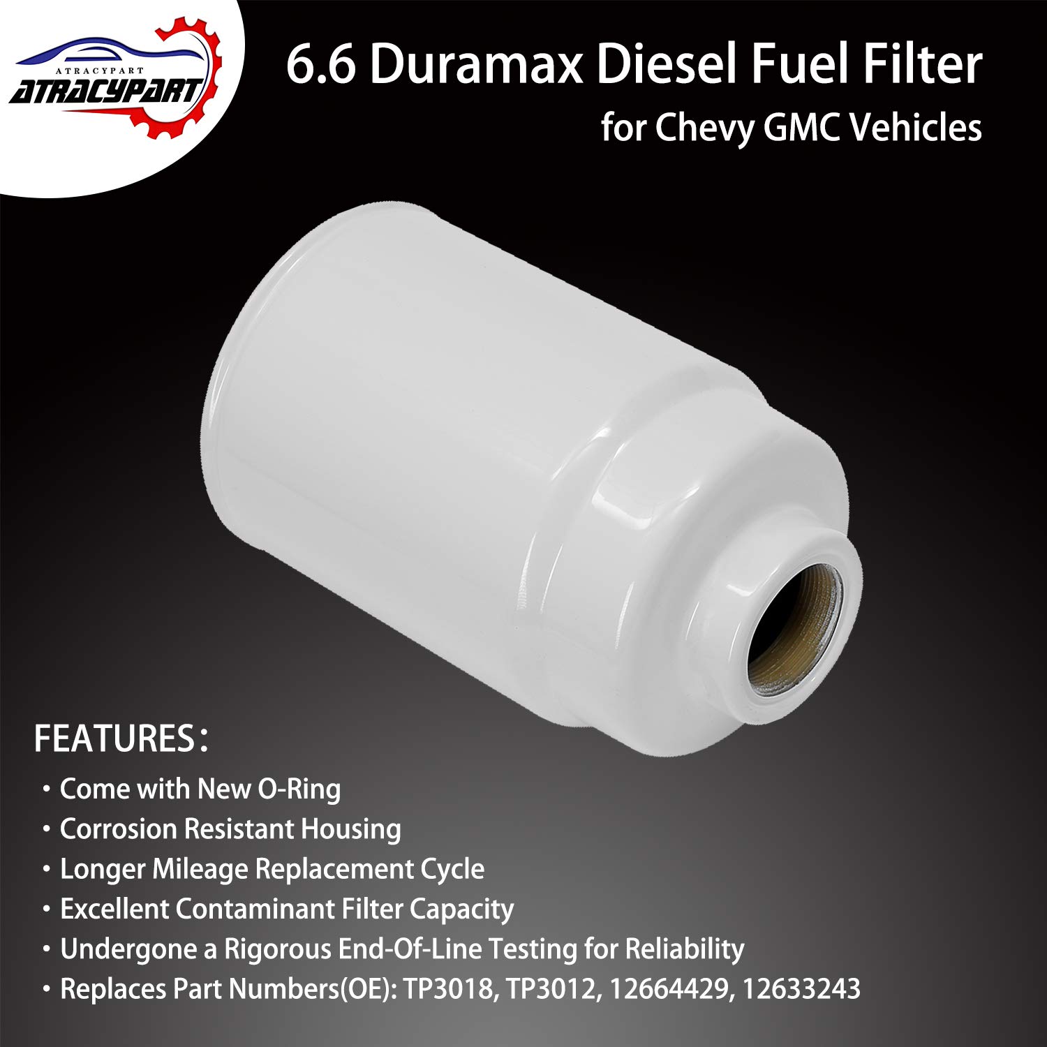 6.6 Duramax Diesel Fuel Filter With Seals For 20012016 Chevy