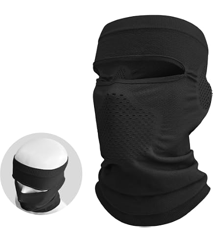 Eurzom 3 Pcs Open Top Balaclava Ski Mask, Classic, Black at Amazon
