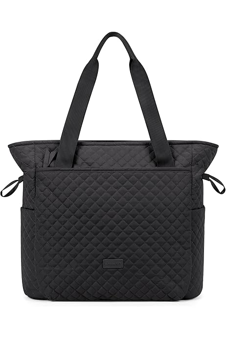 Quilted Tote Bag, Top Handle Handbags for Women, Shoulder Bag, 25L Large Hobo Bag for Work, School, Travel
