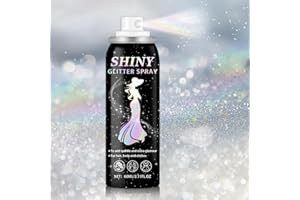 IONSGAKO Body Glitter Spray, 60ML Shiny Glitter Spray for Hair Body and Clothes, Long-Lasting Quick-Drying Holographic Ultra 