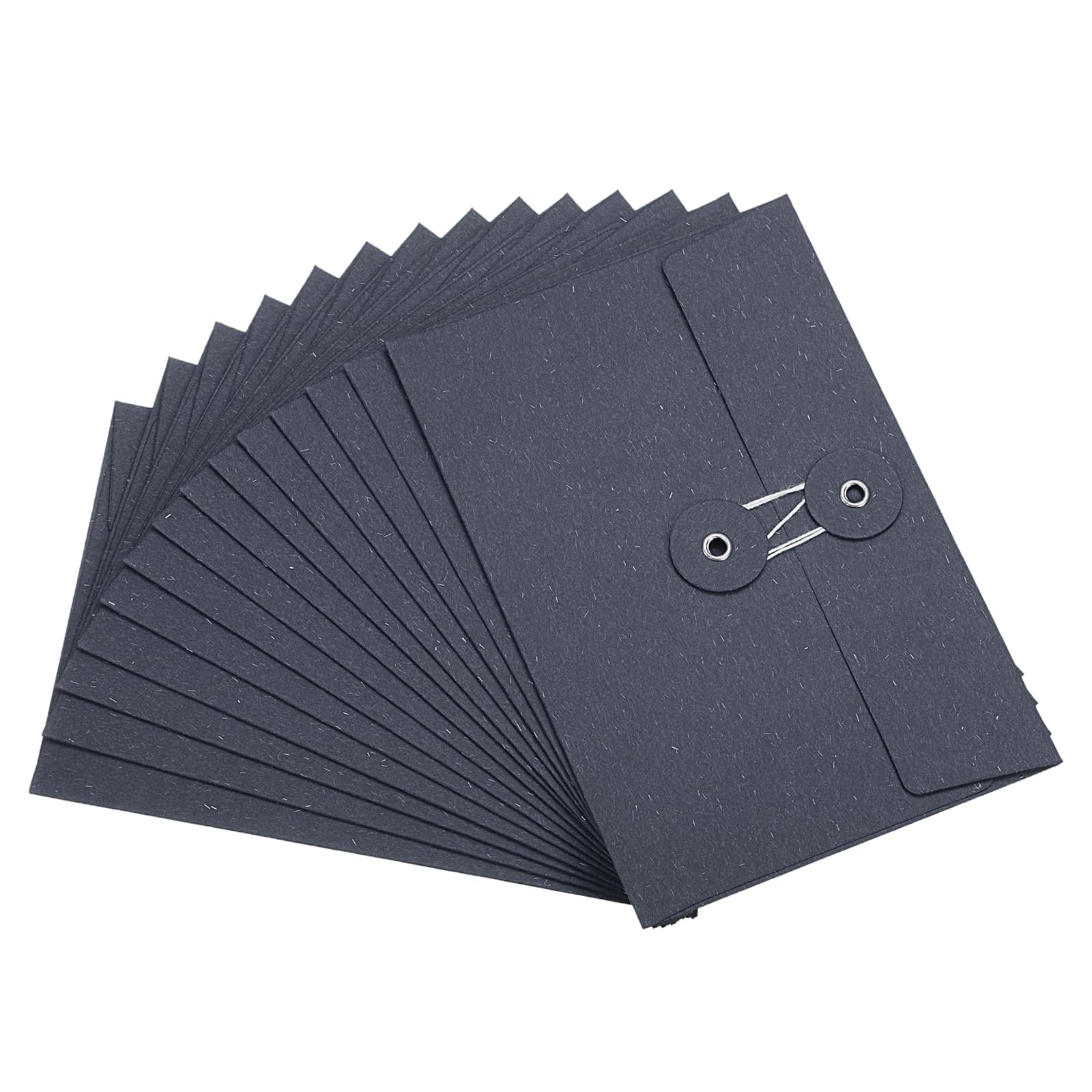 PATIKIL 4.5x6.7 Gift Card Envelopes with String Tie Closure, 15 Pcs Christmas Card Holders Greeting Business Card Envelope for Thanksgiving Day Halloween Birthdays Weddings, Navy