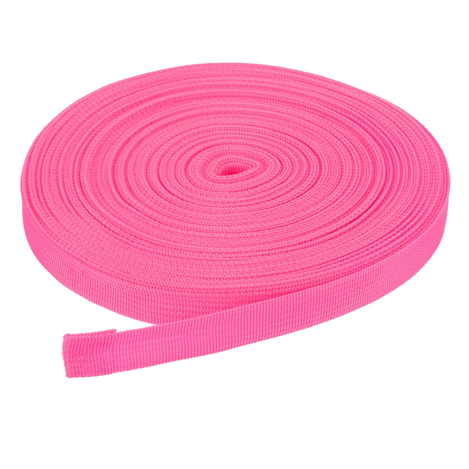 DMiotech 50 Yard x 3/4 inch Width Nylon Webbing Strap Poly Flat Webbing Strapping for DIY Craft Backpack Strapping, Sewing, Outdoor Gear Repair, Rose Pink