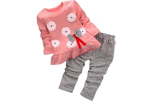 BOMDEALS Adorable Cute Toddler Baby Girl Clothing 2pcs Outfits