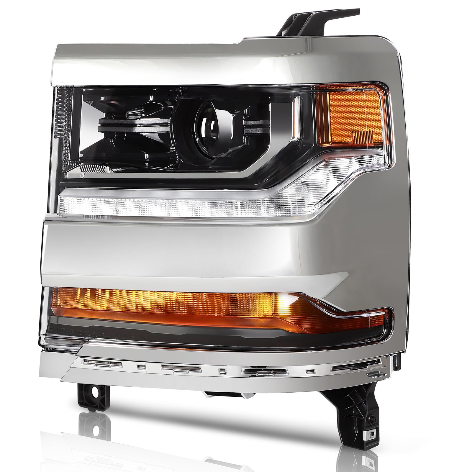 Photo 1 of ***Similar/ Black***
SCITOO Projector Headlight Assembly Fit 2016-2018 for Chevrolet Silverado 1500 2019 for Chevrolet Silverado 1500 LD LED Day Running Lights Headlamp Driver Side