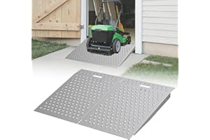 ANNZOE Shed Ramp 2 Pack – 31" L x 48" W Heavy-Duty 1500 lb Anti-Slip Shed Ramp for Riding Mower, ATV, Golf Cart – Garage/Barn/Storage Access