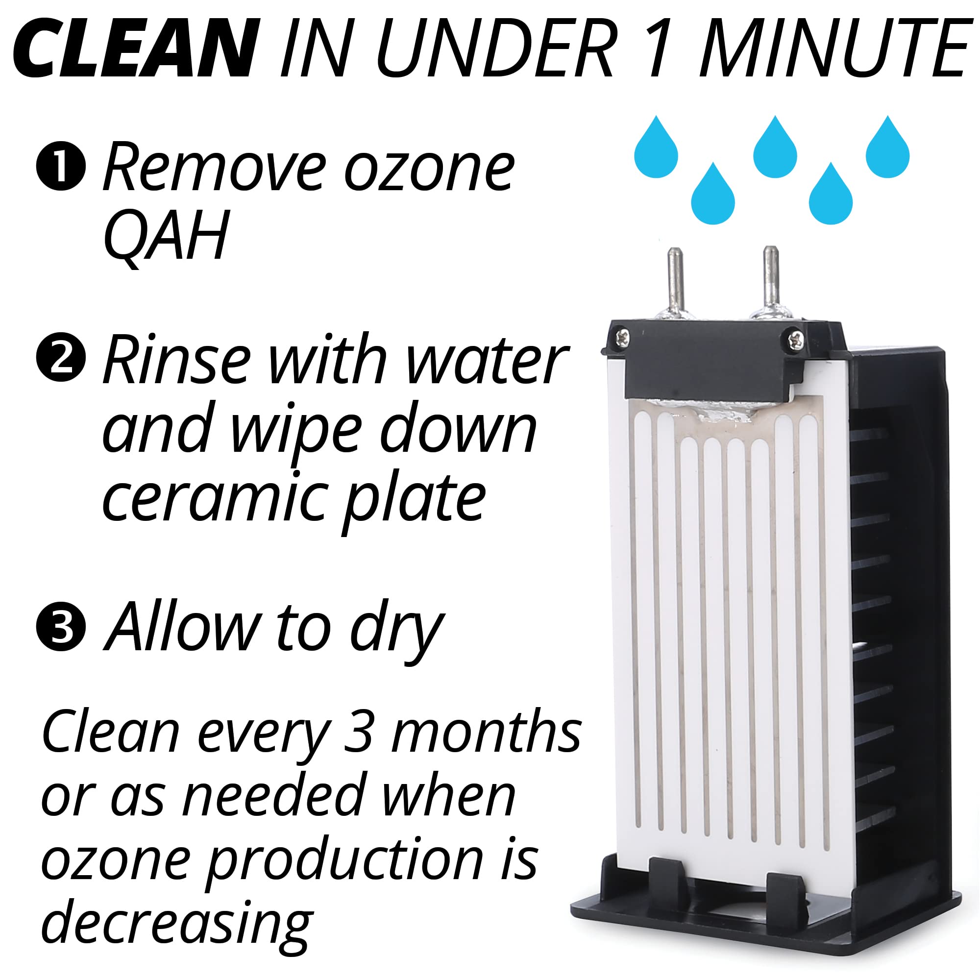 110W 60,000 mg/h Ozone Generator Air Ionizer Ozone Odor Eliminator for Home and Kitchen, Commercial Ozone Machine Odor Removal Air Purifier for Office, Cars, & Rooms