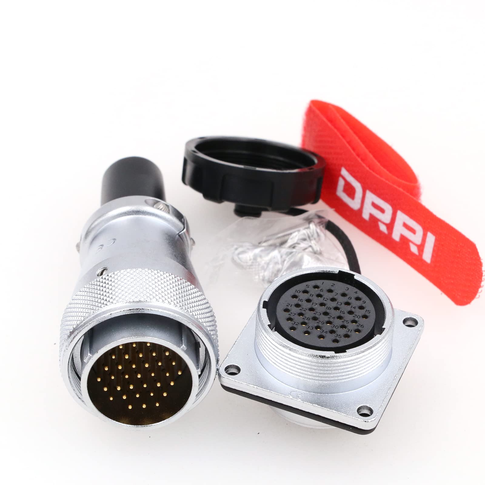 DRRI WEIPU Metal WS28 26 Pin AC DC Circuit Signal LED Heavy Duty Industrial Bulkhead Male Plug Female Socket for Industrial Control Systems
