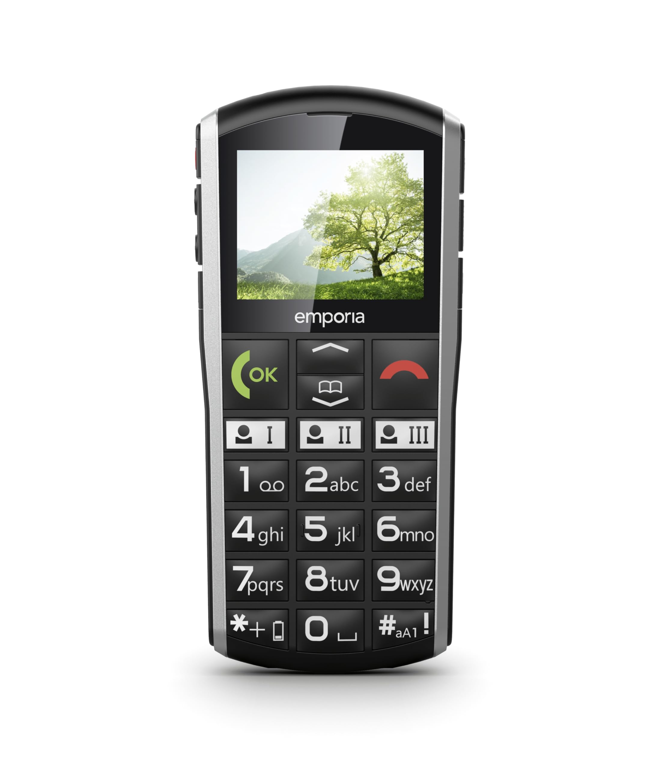 Emporia emporiaSIMPLYCITY-LTE, Button Mobile Phone without Contract, Mobile Phone with Emergency Call Button, Extra Large Buttons, Ideal for Seniors, Easy to Use, Black