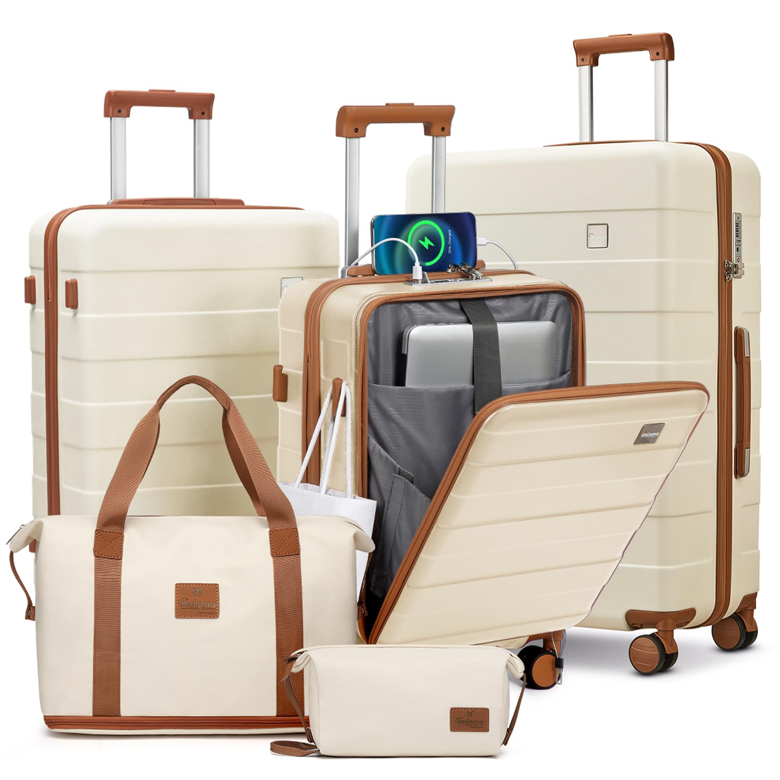 imiomo Luggage Sets 5 Piece with TSA