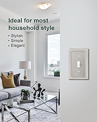 TREEWELL 4-Pack Single Toggle Light Switch Cover