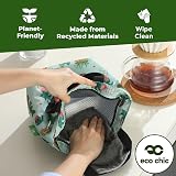 ECO CHIC Lightweight Foldable Insulated Lunch Bag Thistle Purple view 6