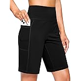 G Gradual Women's 7''/9" Bermuda Long Shorts with Pockets High Waisted Athletic Knee Length Shorts for Women Walking