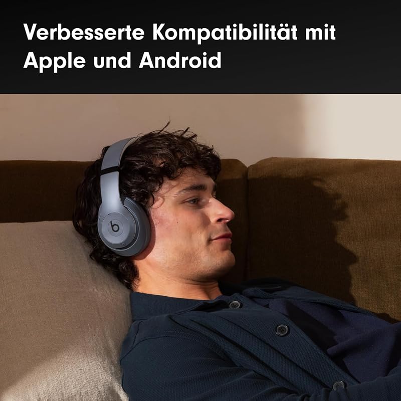 Studio Pro – Komplett Kabellose Bluetooth Noise Cancelling Kopfhörer – Personalisiertes 3D Audio, Apple & Android Kompatibilität – Sandgrau