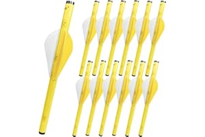 LEANPRO 12-Pack Shrink Fletch with 2 Inch Vanes, Stretch Arrow Wraps Universal Fit for Arrows and Bolts, DIY Archery Fletching Tool