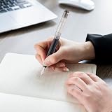 TIESOME Disposable Fountain Pens Black Ink 6Pcs Fine Nib Quick-Dry Office view 9