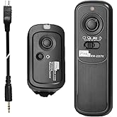 2.4G Wireless Remote Control DC2 Remote Shutter Release Compatible with Nikon MC-DC2 Z7 Z7II Z6 Z6II Z6III Z5 D5600 D3300 D50