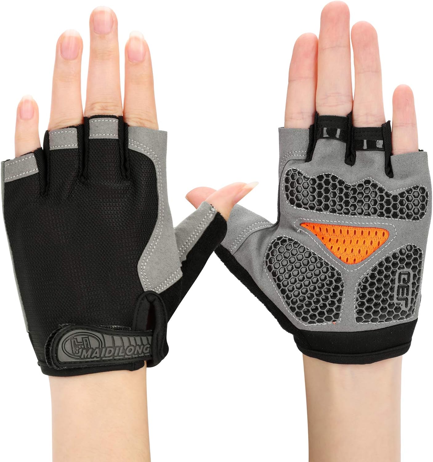 Fingerless Cycling Bike Gloves Women Men Teens Nonslip Sports Gloves