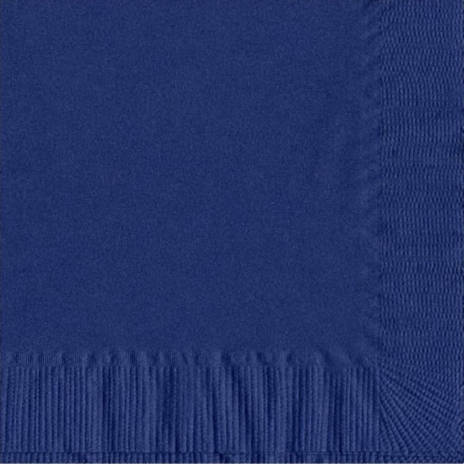 50 Plain Solid Colors Luncheon Dinner Napkins Paper - Navy Blue