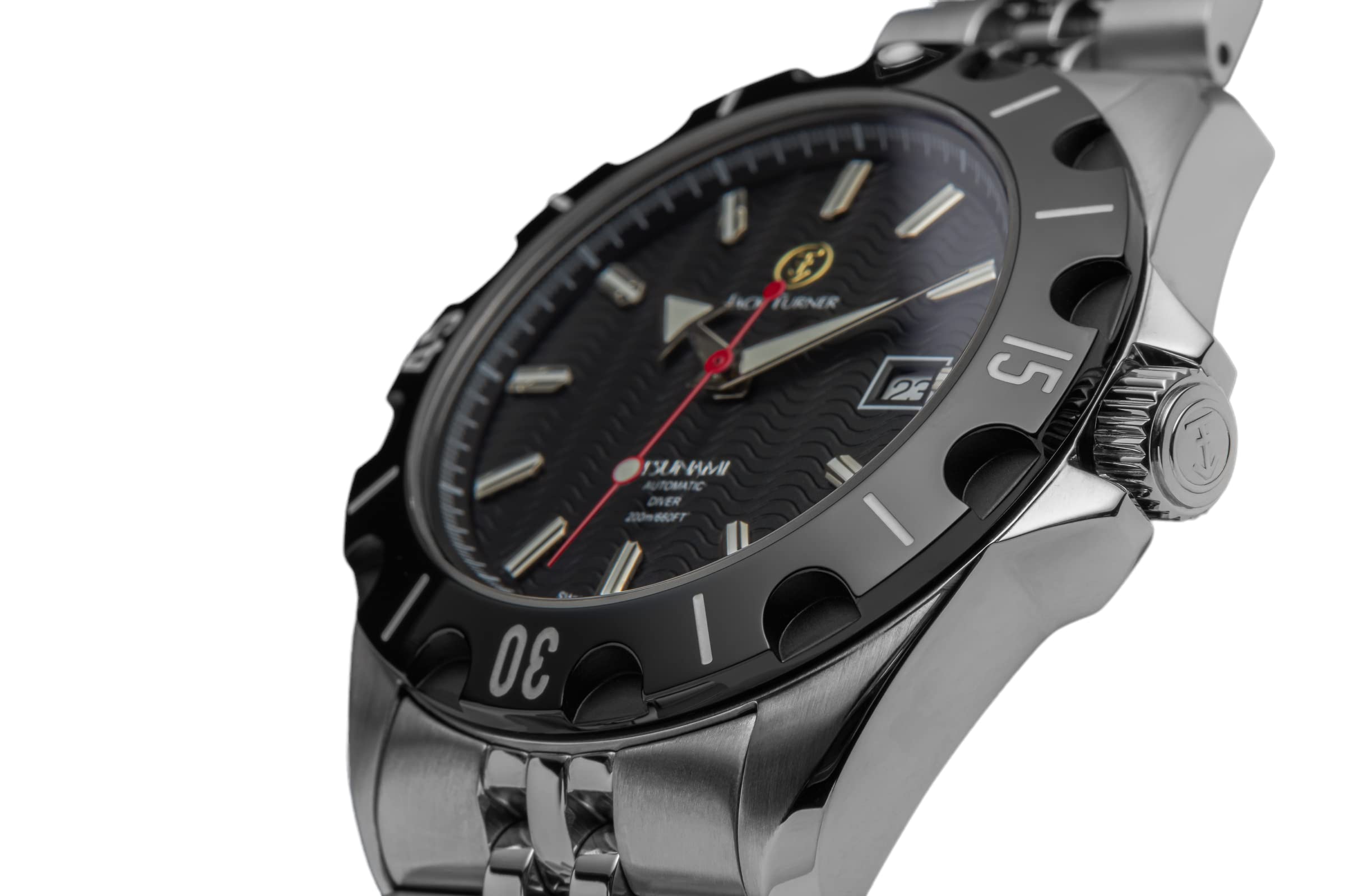 JT JACK TURNER EST. 1972 Limited Edition Swiss Automatic Sporty Dive Watch for Men