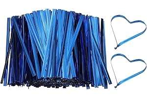 PATIKIL Bag Twist Ties 3 Inch, 800 Pcs Metallic Bread Ties for Treat Plastic Bags Gift Wrapping Candy Coffee Bag Plant Party 