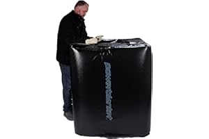 Powerblanket 350-Gallon Insulated IBC Tote Heater Blanket Xtreme 240v Model with Weather-Resistant D-15 Black Vinyl