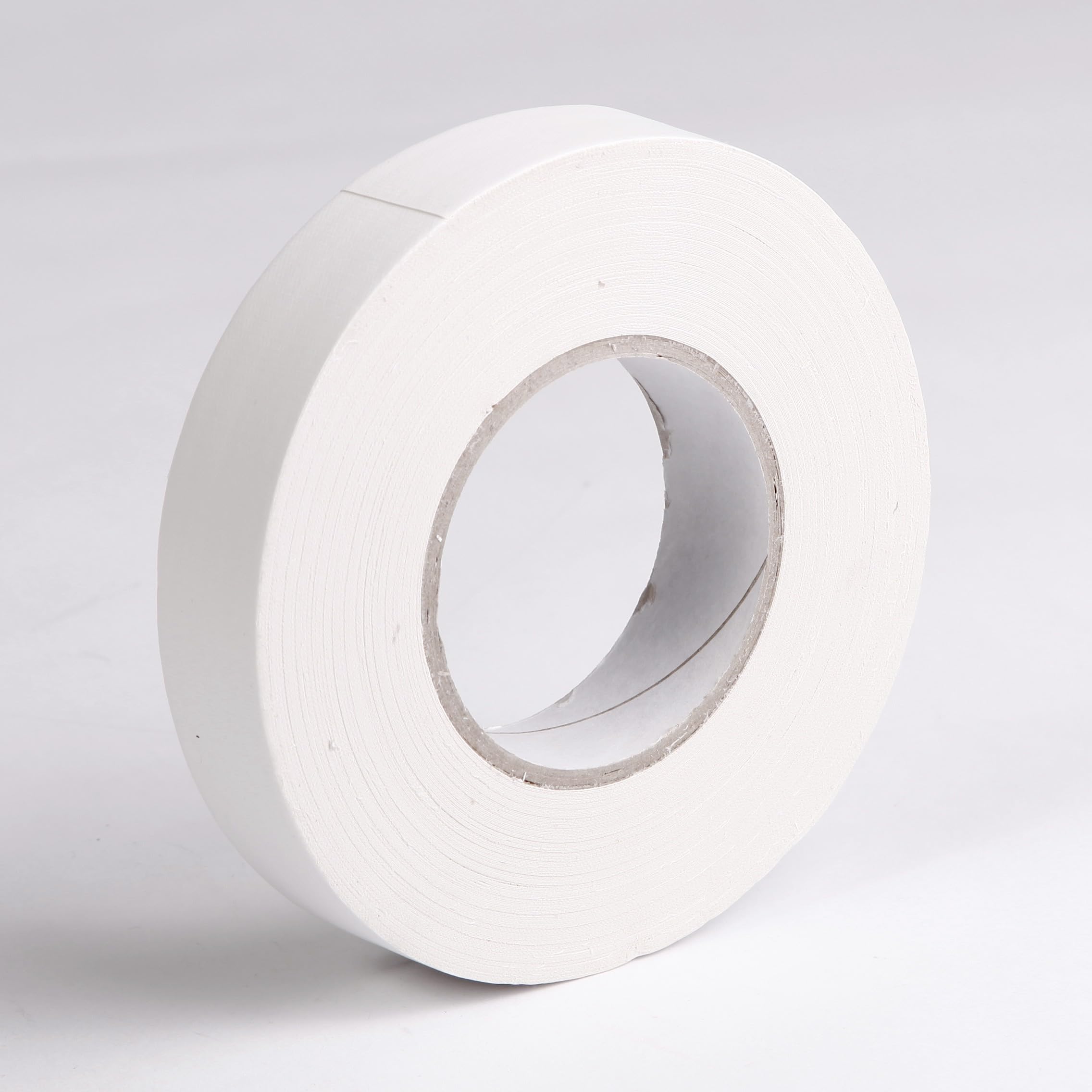 Clairefontaine - Ref 97041C - Banded Fibre Tape (Single Roll) - 25mm x 50m Size, 280 Microns Thick - Suitable for Covering Nails on Canvas Boards - White