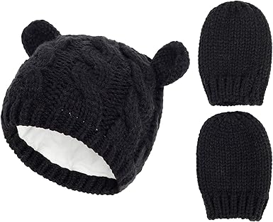 infant winter hat and mittens