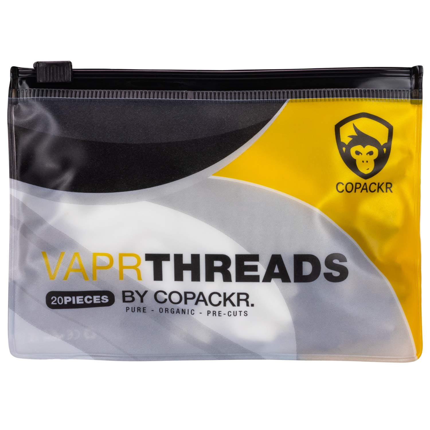 Vapr Threads, by Copackr Wick Material 100% Organic Cotton in Laces or Threads for Coil Building DIY Lovers RTA/RDA/RDTA Spare Part (20Pcs/Pack) (2)