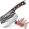 ZHANG XIAO QUAN SINCE 1628 Heavy Duty Butcher Knife, 40Cr13 Stainless Steel Chinese Cleaver Knife for Cutting Bones