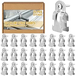 Landhoow 25 Set EMT Pipe Universal Strut Clamps 304