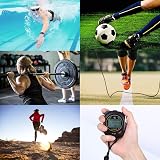 LAOPAO Stopwatch 1/100s 60 Lap Memories Large Display Mute Mode Waterproof view 7