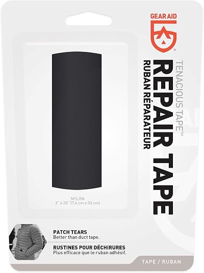 Gear Aid Tenacious Tape Repair Tape Black Nylon