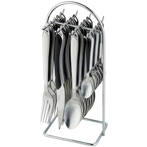 Beautiful 24 Piece Hanging Cutlery Set Poppy Red. Amazon.co.uk